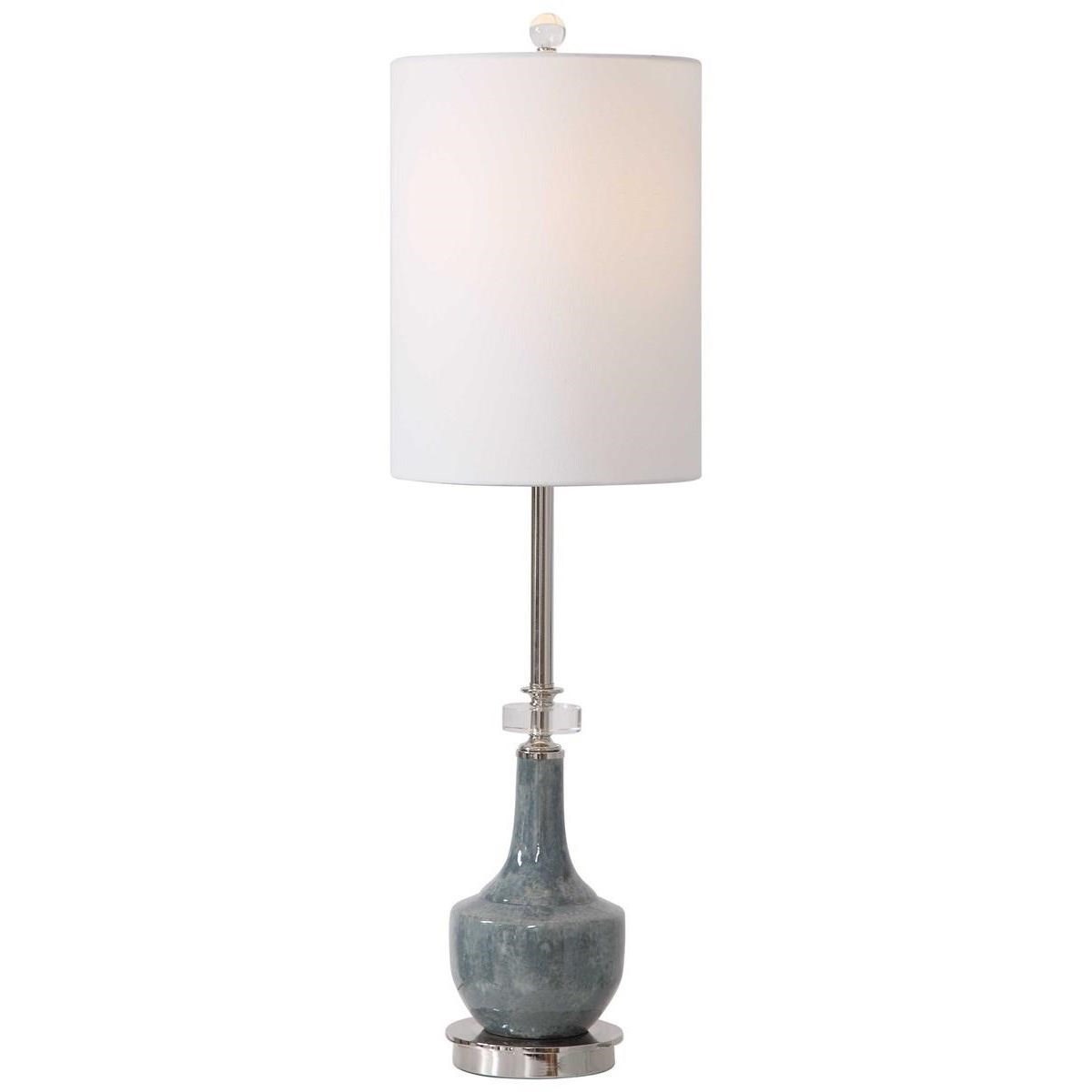 Blue and white buffet lamps hot sale
